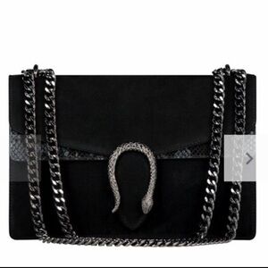 Black Chain Strap Handbag
